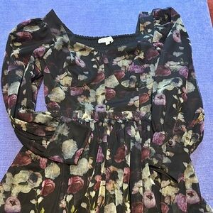 Ivy city co fall floral Florence style dress